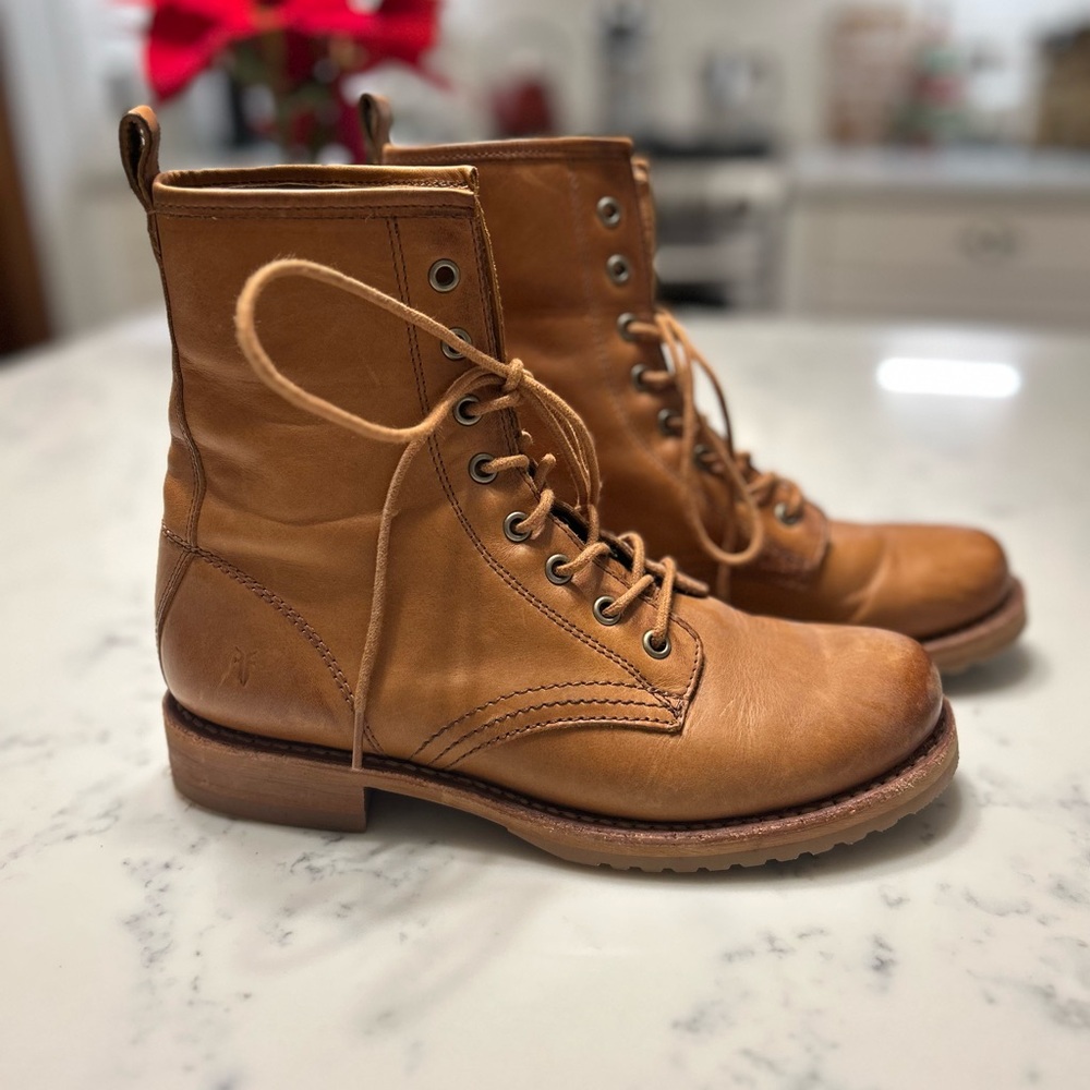 Frye Veronica Boots in Caramel